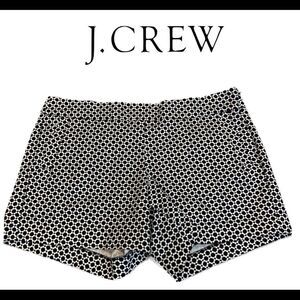 J.CREW Stretch B/W Ivory Cargo Shorts Size 14